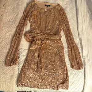 Rose Gold Sequin Dress